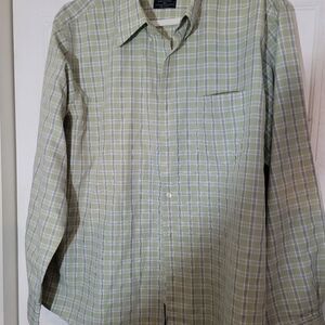 𝅺dockers Nwot green plaid size xl  button down shirt long sleeve shirt